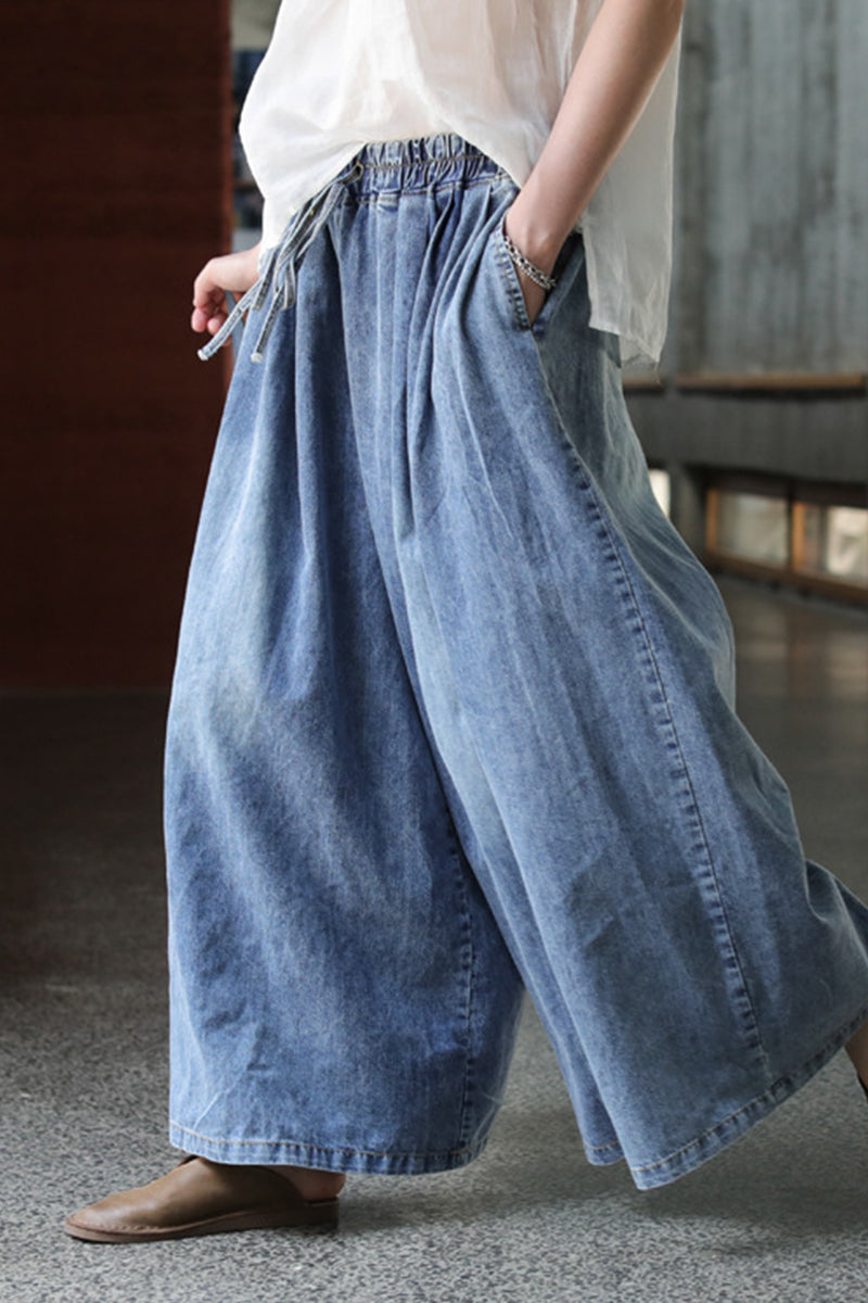 Amsoin High Waist Boot Cut Denim Jeans