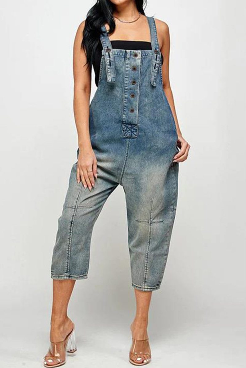 Amsoin Square Collar Straight Jumpsuits