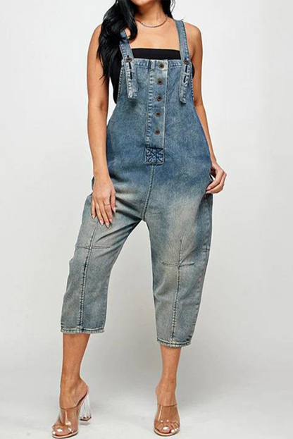 Amsoin Square Collar Straight Jumpsuits