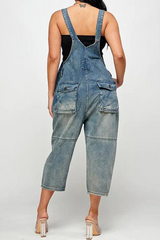 Amsoin Square Collar Straight Jumpsuits