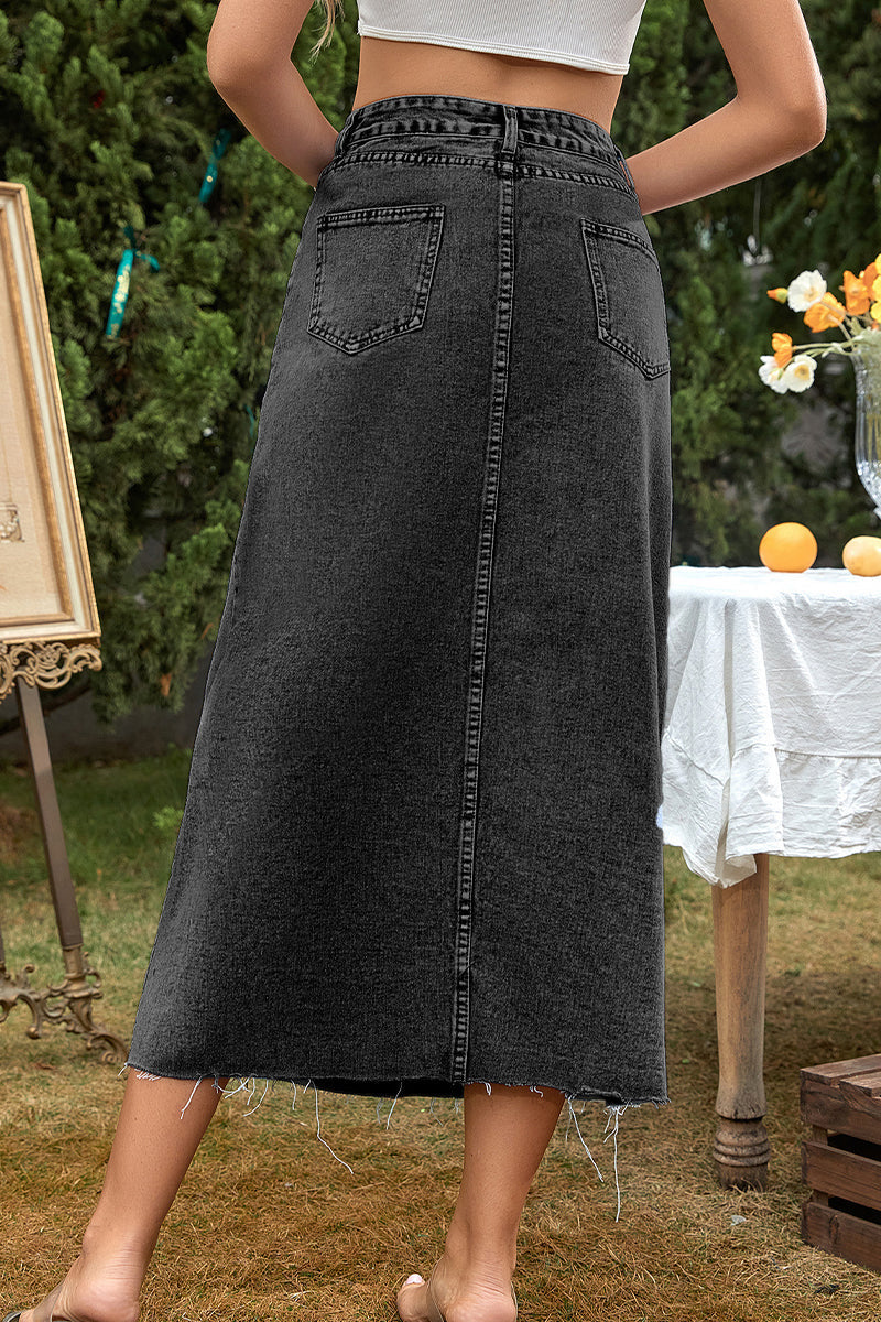 Street Elegant Solid Patchwork Regular High Waist Type A Solid Color Bottoms