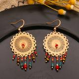 Bohemian Geometric Patchwork Earrings