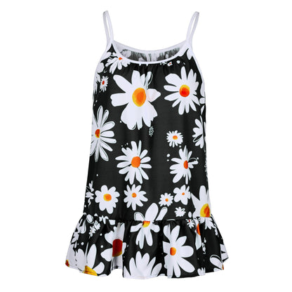 Amsoin Sling Print Top