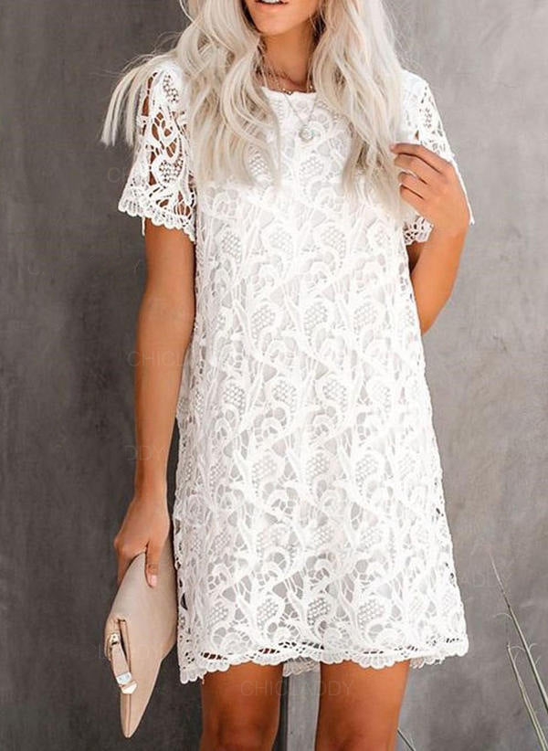 Amsoin Lace Dress Semi Formal Dress