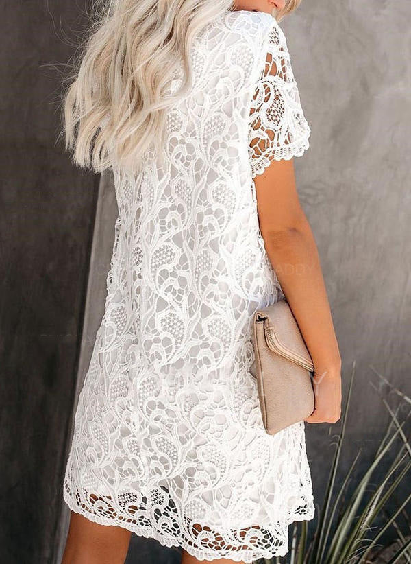 Amsoin Lace Dress Semi Formal Dress