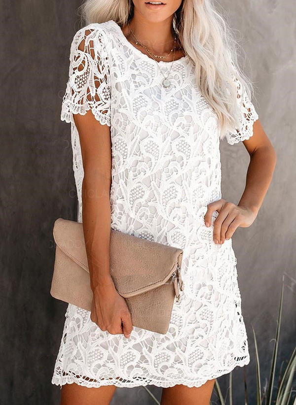 Amsoin Lace Dress Semi Formal Dress
