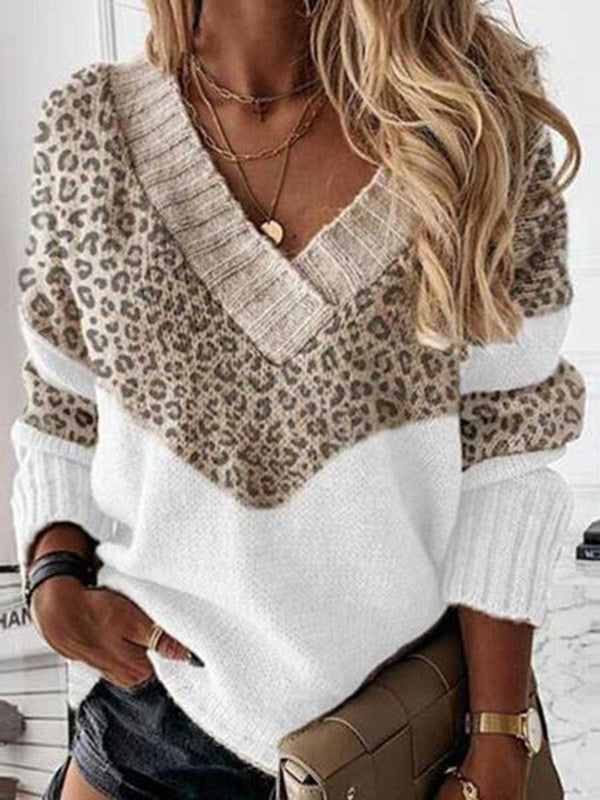 Amsoin Knit  V Neck Sweater