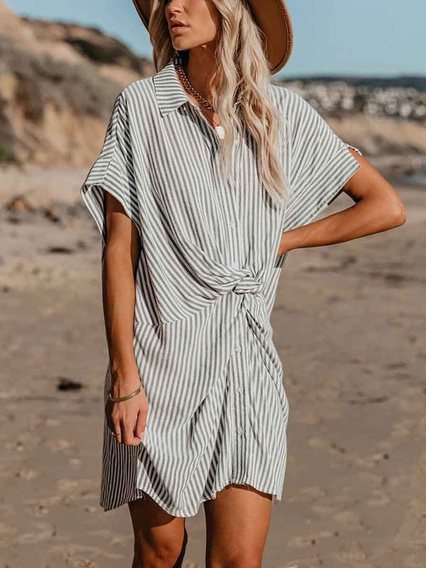 Amsoin Knot Striped Dress