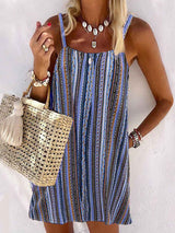 Amsoin Striped Sexy Camisole Dress