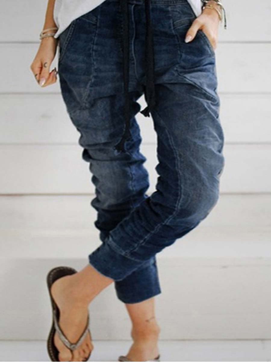 Amsoin Self-tie Jeans