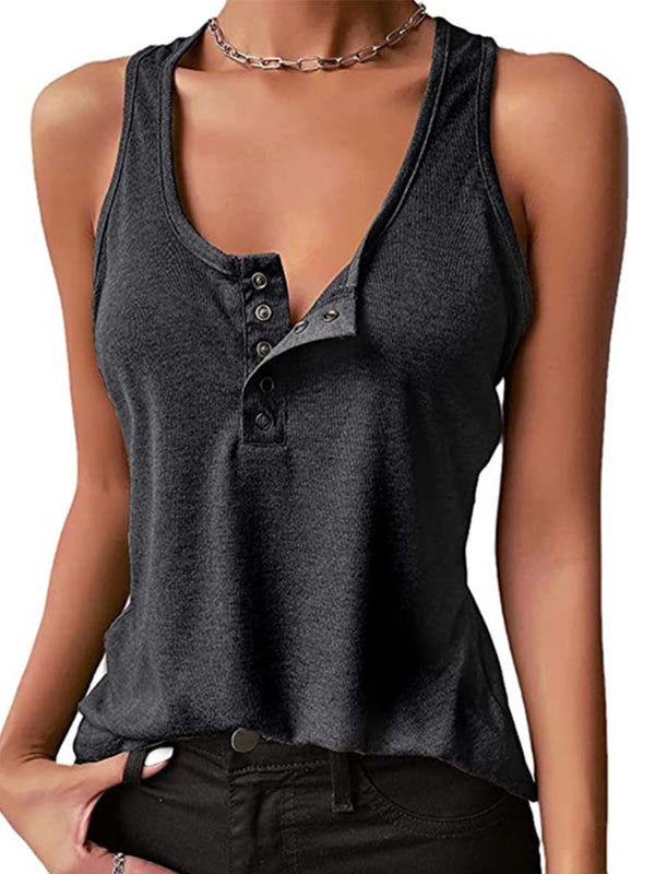 Amsoin Threaded Vest Top