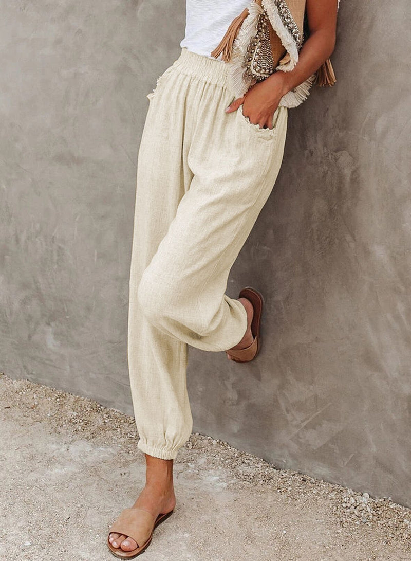 Amsoin Loose High Waist Pants