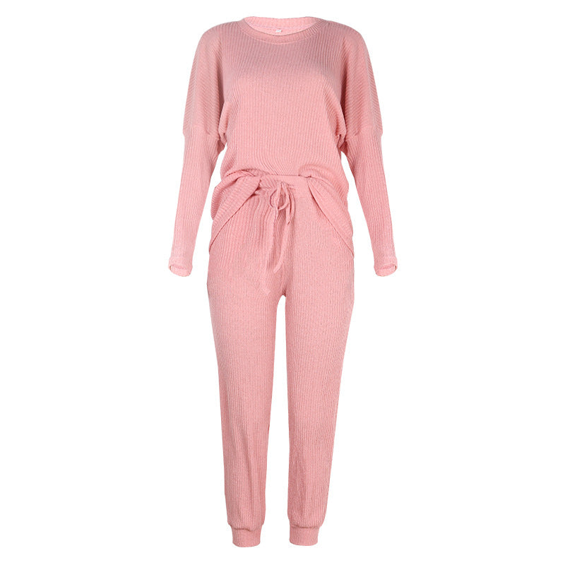 Amsoin Long Sleeve Top & Pants Casual Two-Piece Set(9 colors)