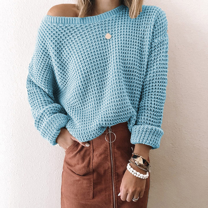 Amsoin Loose Hollow Sweater