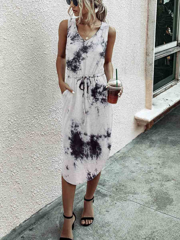 Amsoin Print Knot Dress