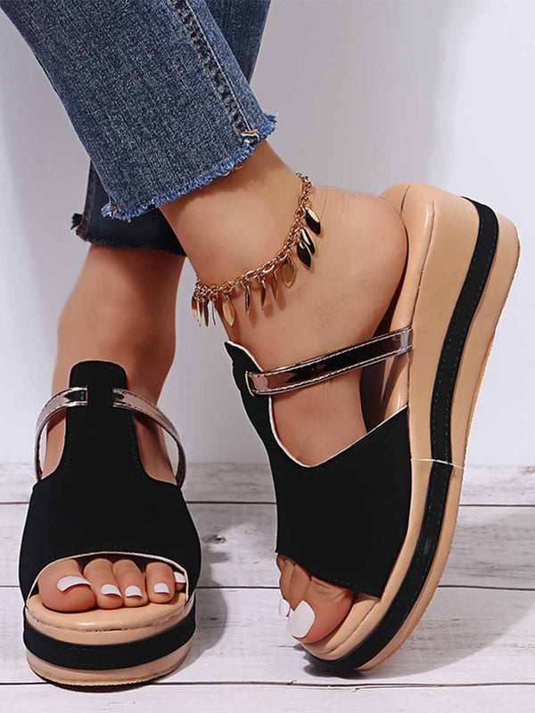 Amsoin Wedge Heel Sandals