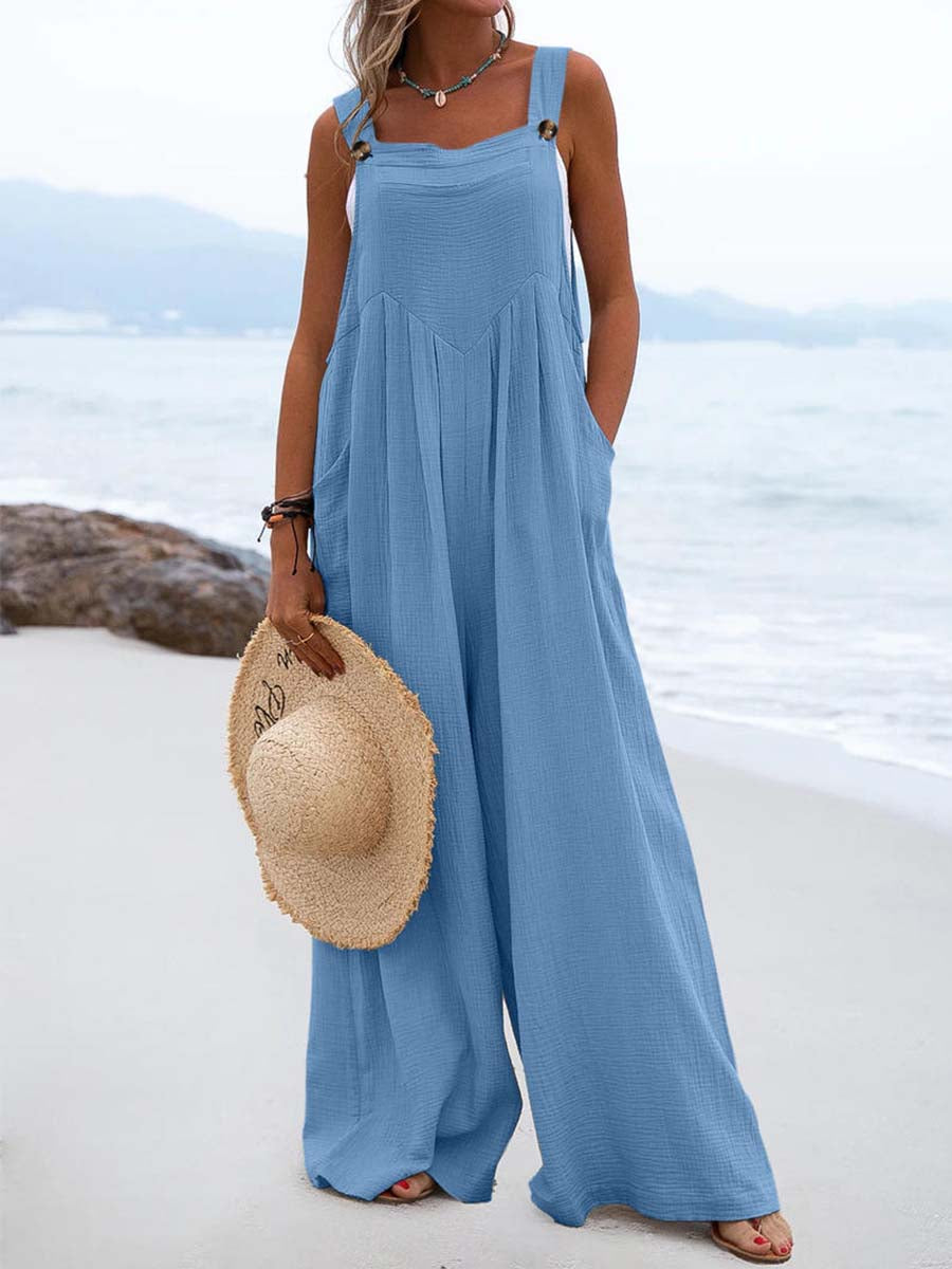 Amsoin Loose Pocket Sling Jumpsuit