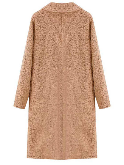 Amsoin Long-Sleeved Lapel Plush Jacket(7 colors)