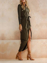 Amsoin Ankle Length Dress