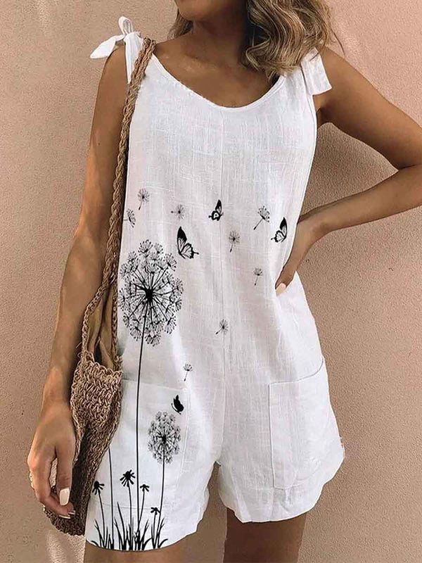 Amsoin New Printed Loose Style Romper