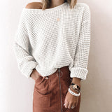 Amsoin Loose Hollow Sweater