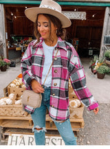 Amsoin Street Fashion Style Plaid Coat
