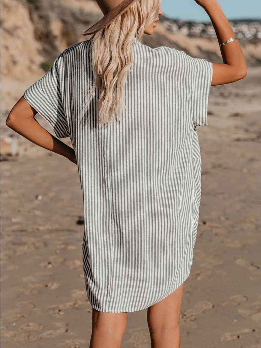 Amsoin Knot Striped Dress