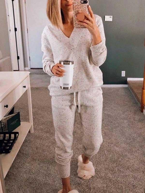 Amsoin Casual Sets With Pocket