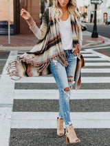 Amsoin Tassel Cardigan Sweater Tops