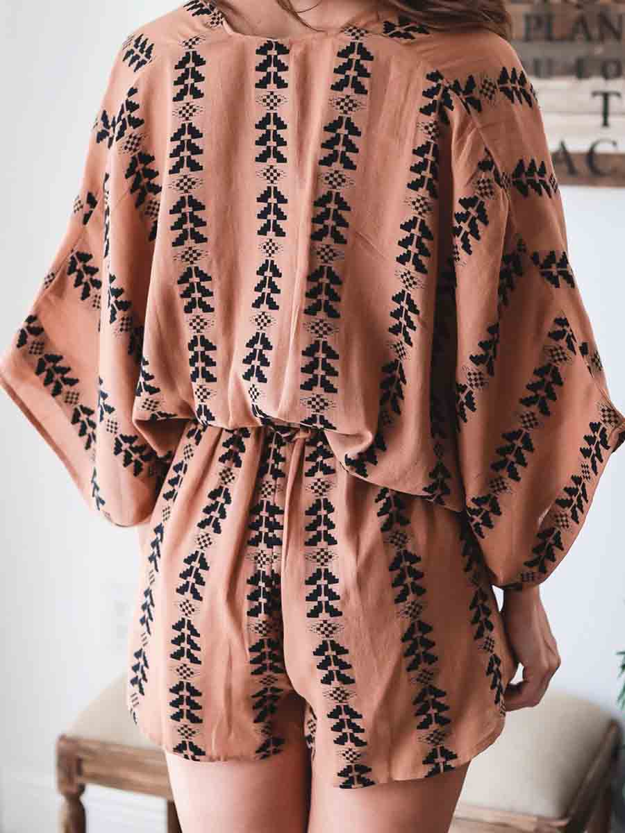 Amsoin Casual Lace-up Jumpsuit