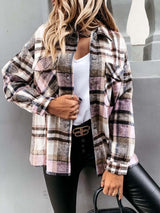 Amsoin Cider Plaid Jacket