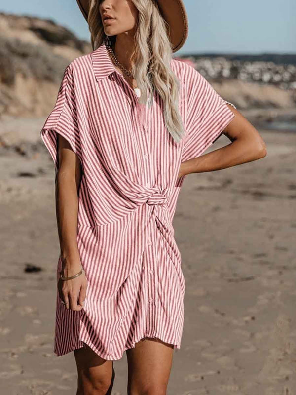 Amsoin Knot Striped Dress