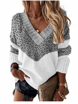 Amsoin Knit  V Neck Sweater