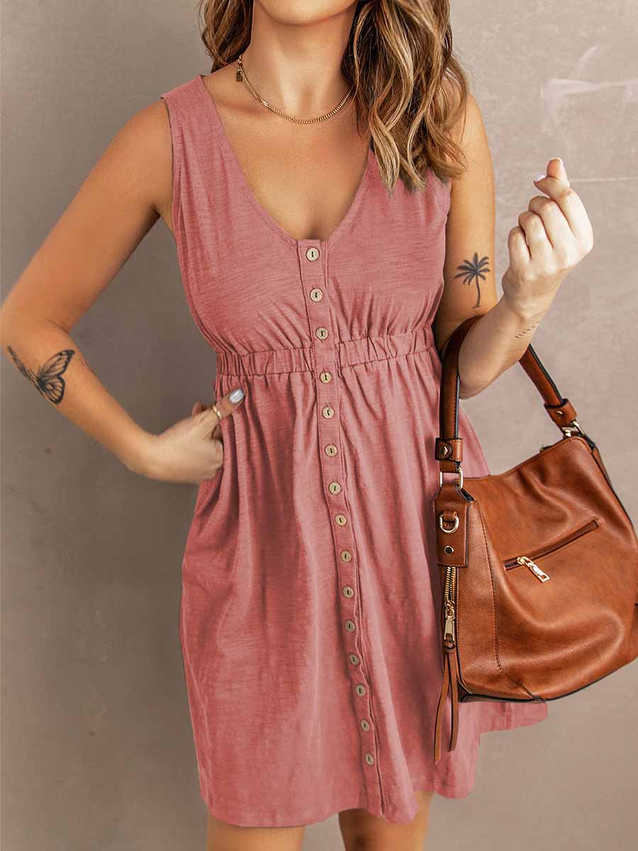 Amsoin Casual Vest Dress