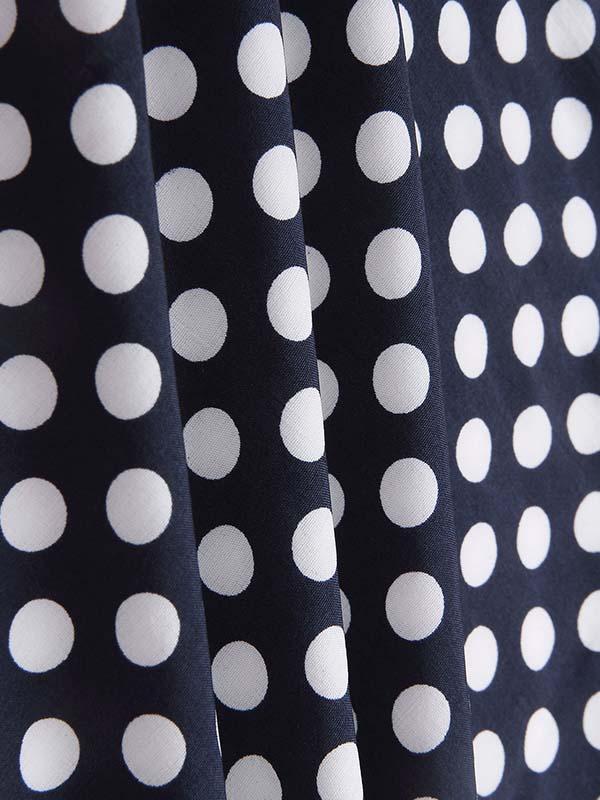 Amsoin Irregular Polka Dot Dress