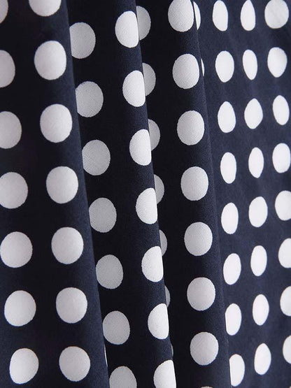 Amsoin Irregular Polka Dot Dress