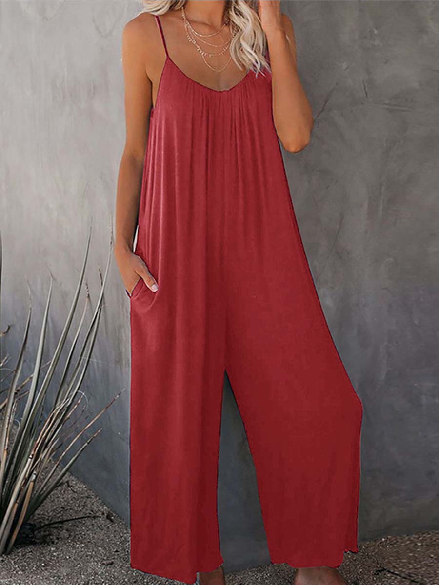 Amsoin Slip Pocket Jumpsuit