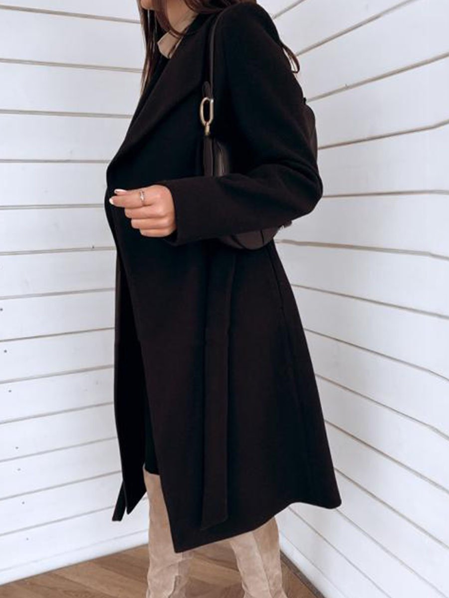 Amsoin Belt Pocket Coat