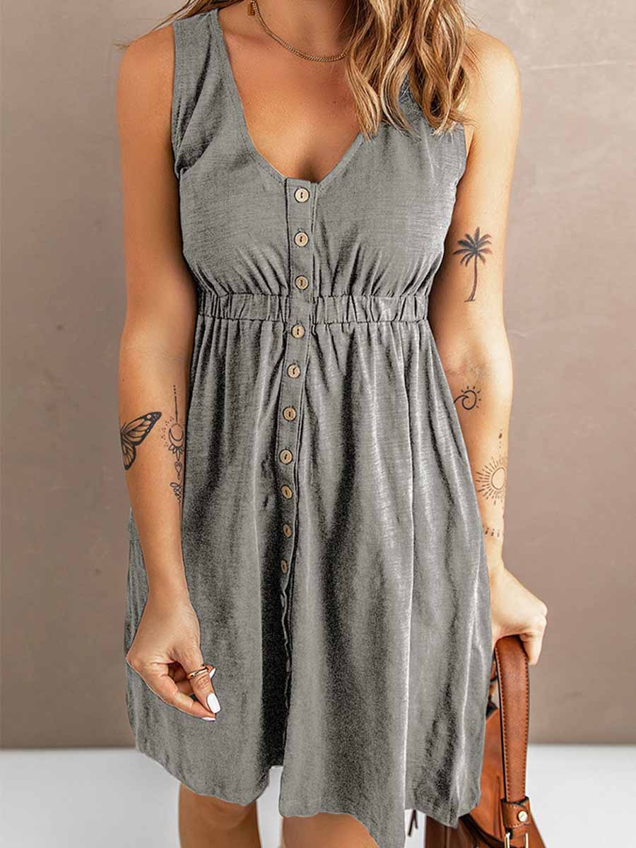 Amsoin Casual Vest Dress