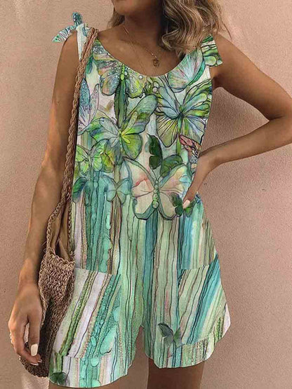 Amsoin New Printed Loose Style Romper