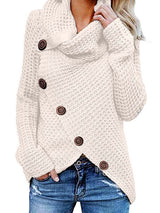 Amsoin Irregular Winter Shawl Sweater