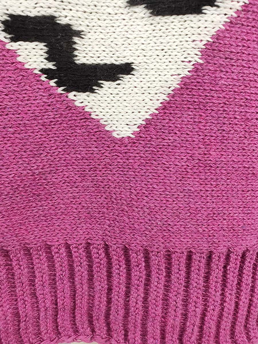 Amsoin Leopard Stitching Tops