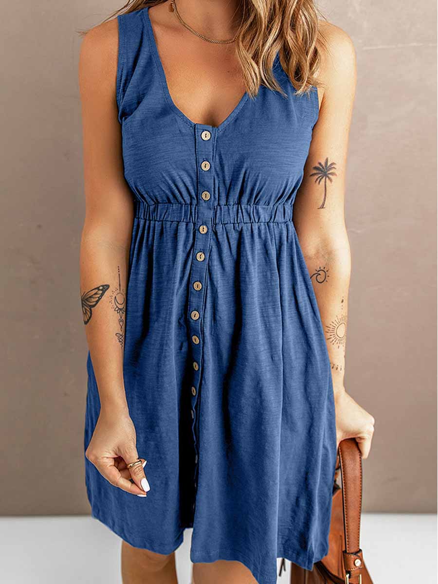 Amsoin Casual Vest Dress