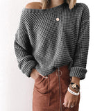 Amsoin Loose Hollow Sweater