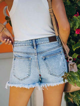 Amsoin Ripped Tassel Jeans