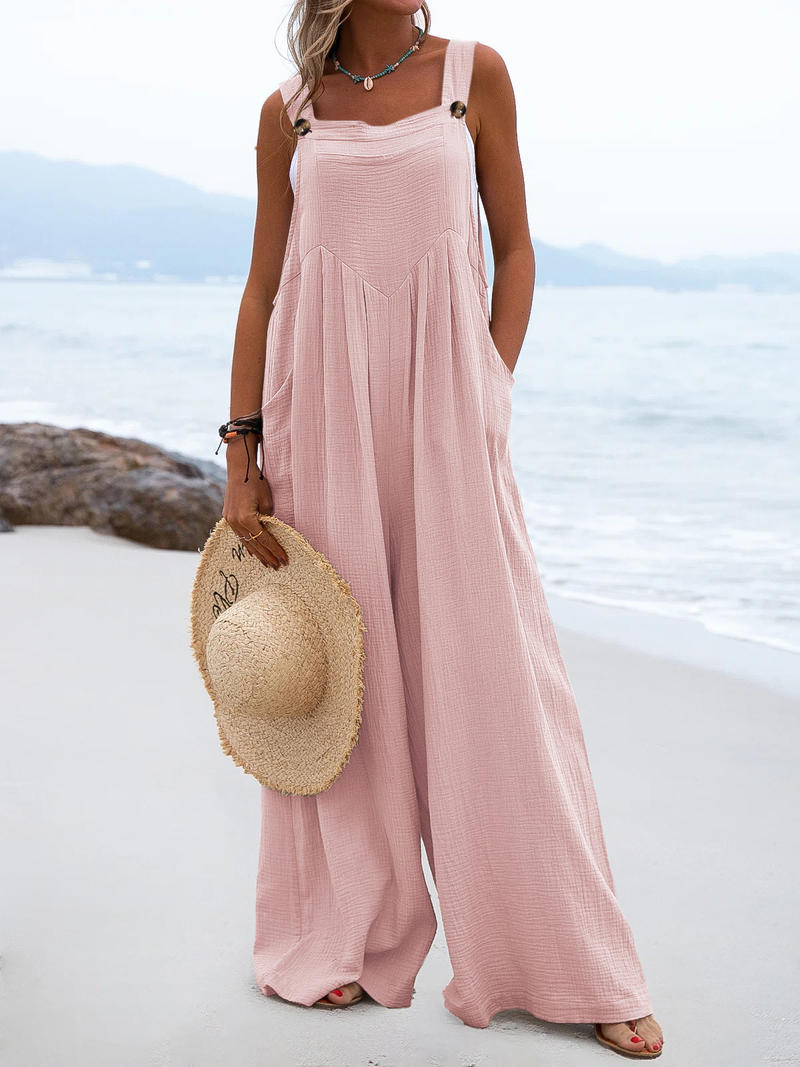Amsoin Loose Pocket Sling Jumpsuit