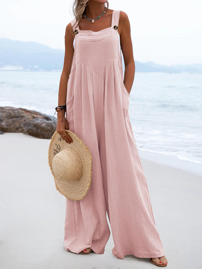 Amsoin Loose Pocket Sling Jumpsuit