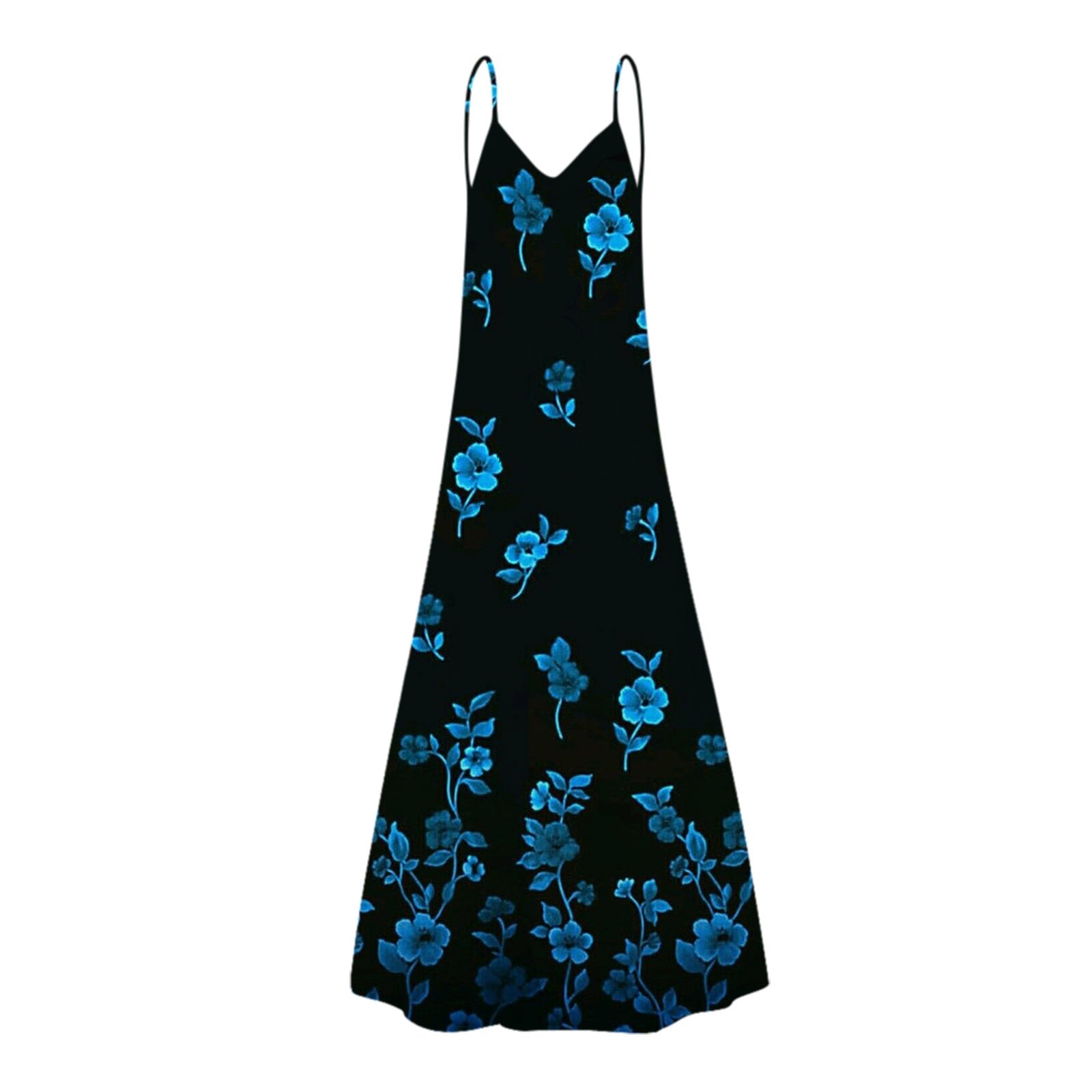 Amsoin Flower Print Sling Dress