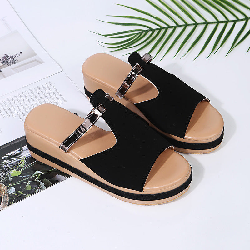 Amsoin Wedge Heel Sandals