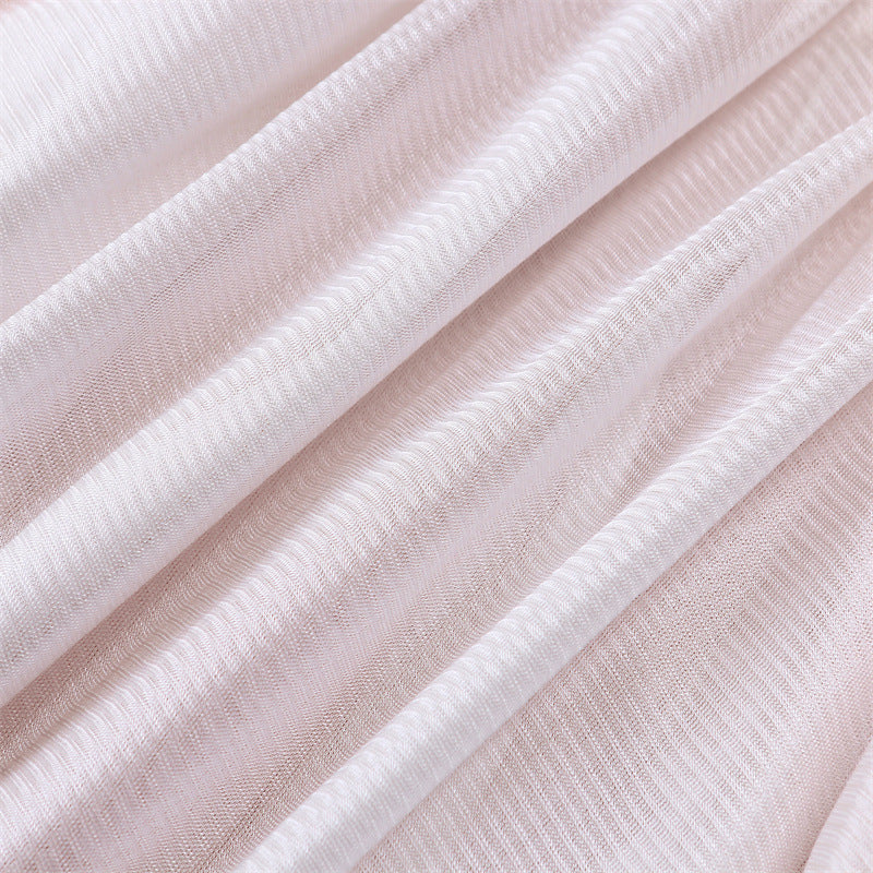 Amsoin V-Neck Pleated Sleeveless Dress